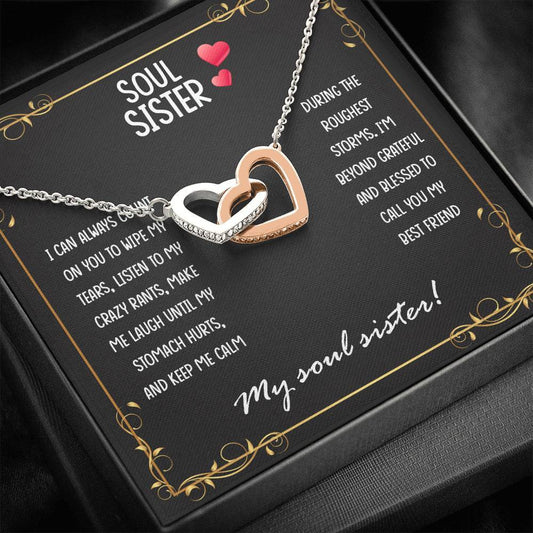 Soul Sister, I Can Always Count on You, Interlocking Hearts Necklace