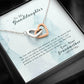 To My Granddaughter - No Matter How Far You Travel - Interlocking Hearts Necklace