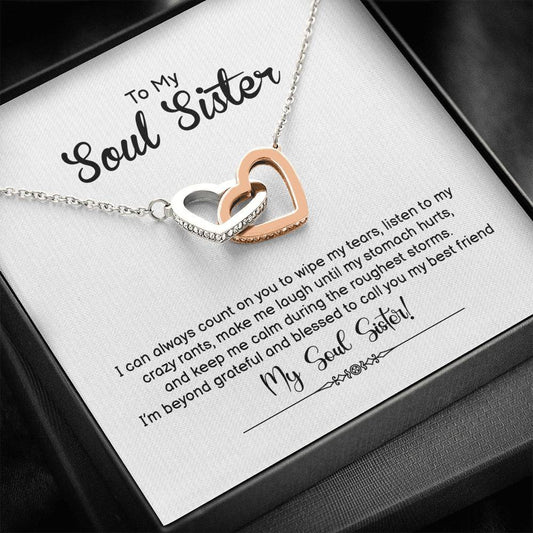 Soul Sister, I Can Always Count on You, Interlocking Hearts Necklace