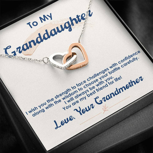 To My Granddaughter - Best Friend For Life - Necklace