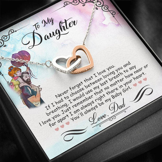 My Baby Girl - Interlocking Heart Necklace