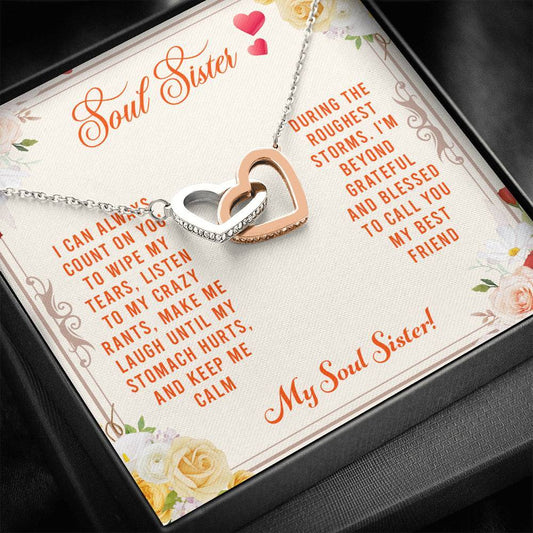 Soul Sister, I Can Always Count on You, Interlocking Hearts Necklace