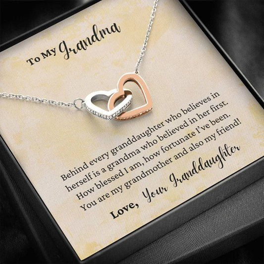To My Grandmother - Grandmother and Also My Friend - Necklace