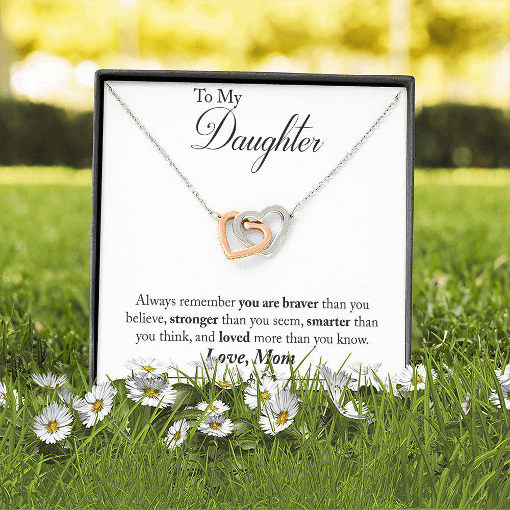 TO MY DAUGHTER BRAVER INTERLOCKING NECKLACE GIFT SET