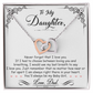 TO MY DAUGHTER BREATHING INTERLOCKING NECKLACE GIFT SET