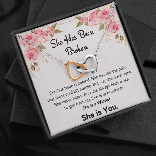 ENCOURAGEMENT SHE IS YOU INTERLOCKING NECKLACE GIFT SET