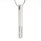To Wife, Engraved Elegant Stick Necklace