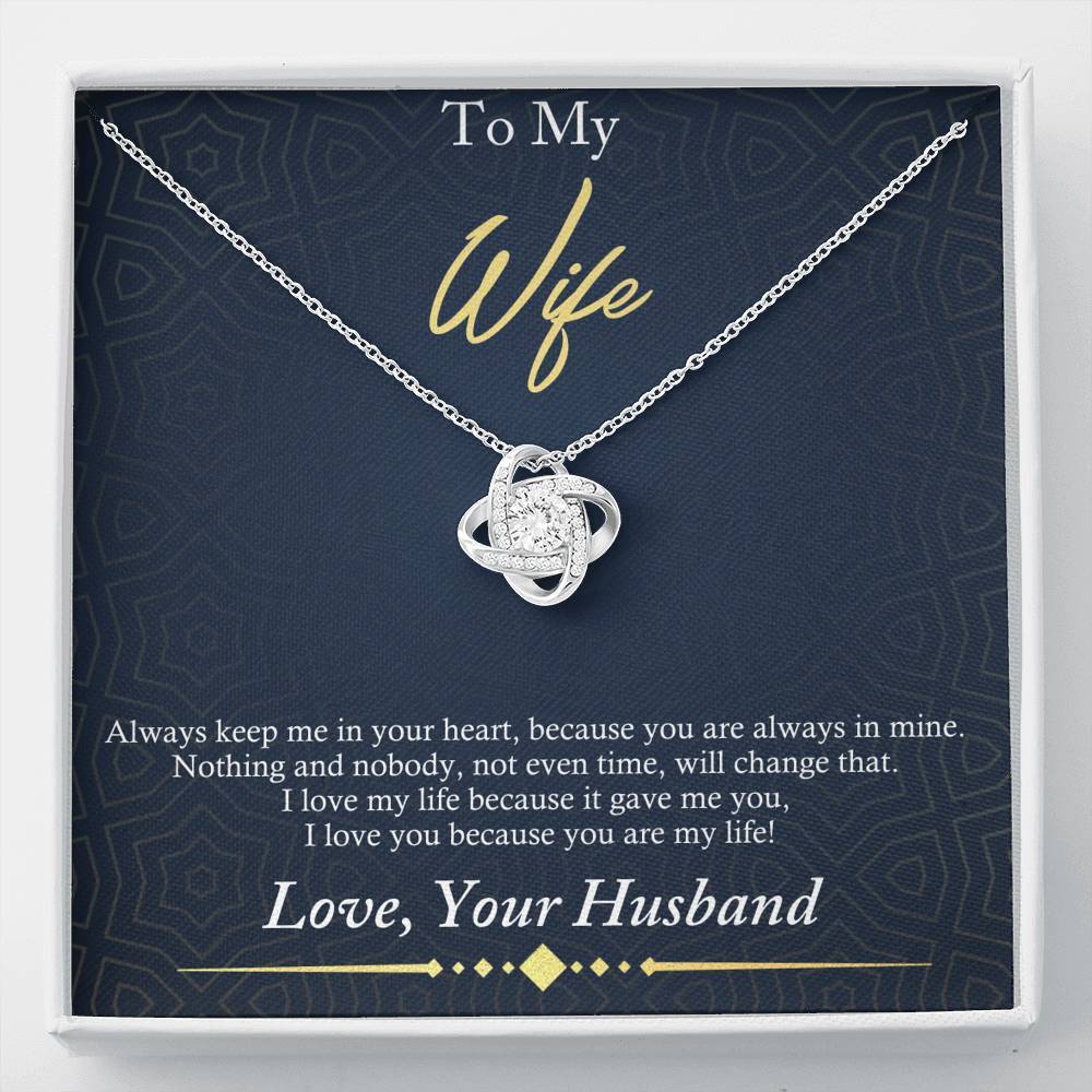 To My Wife - Always Keep Me In Your Heart - Necklace