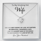Wife, She is My Best Friend, Love Knot Necklace