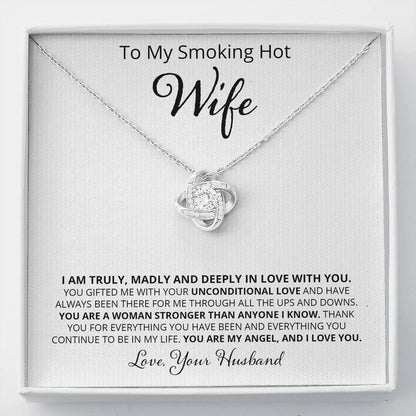 Wife, I Am Truly Madly and Deeply, Love Knot Necklace