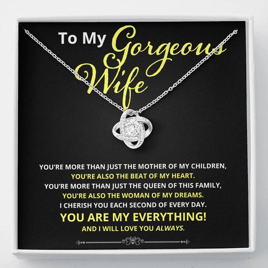 Wife, More Than Just, Love Knot Necklace