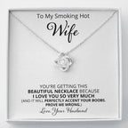 Wife, Perfectly Accent, Love Knot Necklace