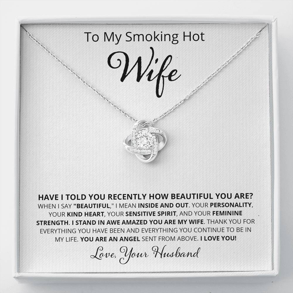 Wife, Perfectly Accent, Love Knot Necklace