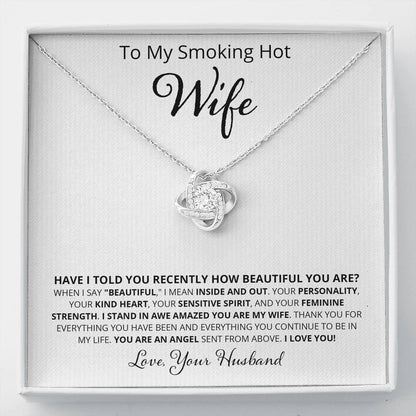 Wife, Perfectly Accent, Love Knot Necklace