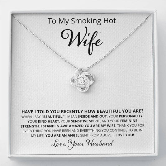 Wife, Perfectly Accent, Love Knot Necklace