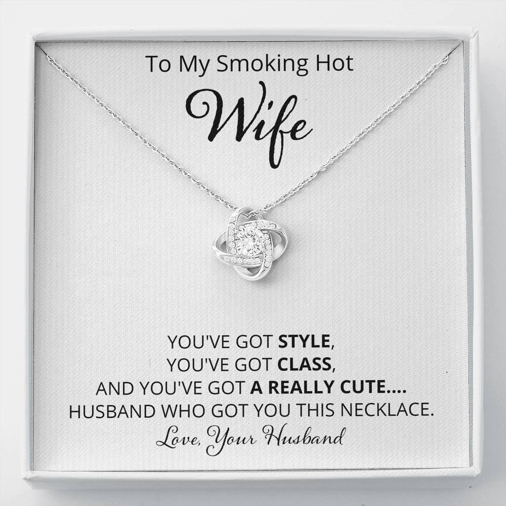 Wife, Style Class Really Cute, Love Knot Necklace