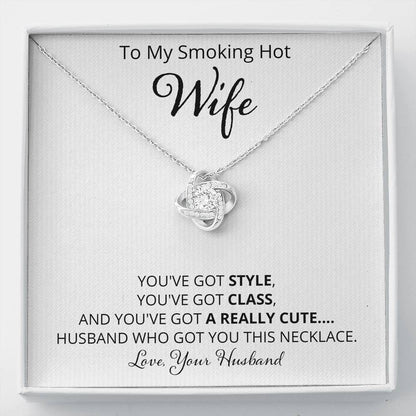 Wife, Style Class Really Cute, Love Knot Necklace