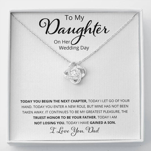 To My Daughter - Today You Begin The Next Chapter - Wedding Day