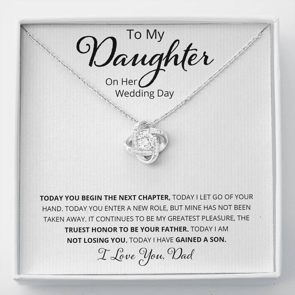 To My Daughter - Today You Begin The Next Chapter - Wedding Day