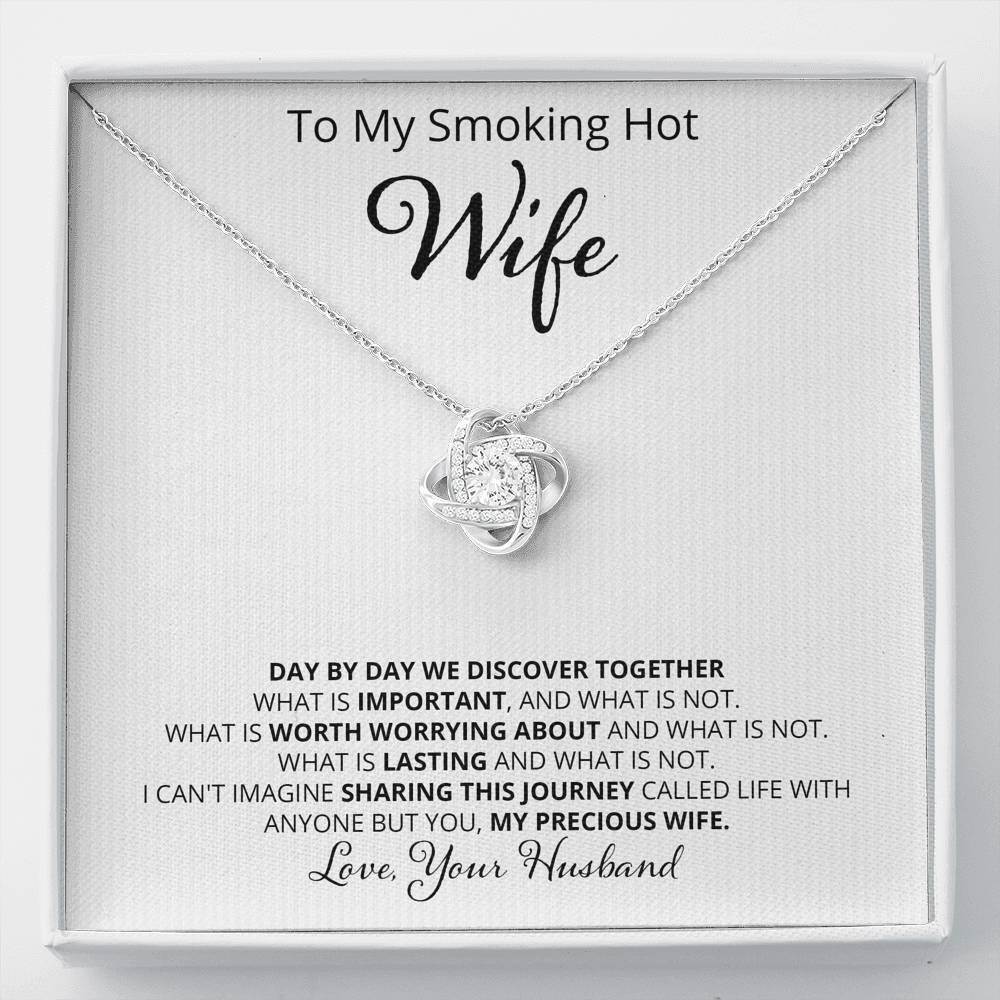 Wife, Day By Day, Love Knot Necklace