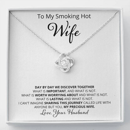 Wife, Day By Day, Love Knot Necklace