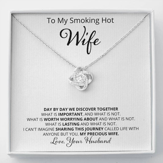 Wife, Day By Day, Love Knot Necklace