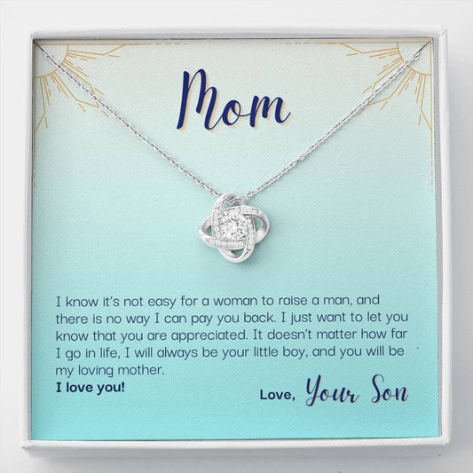 To My Mom - Your Little Boy - Necklace