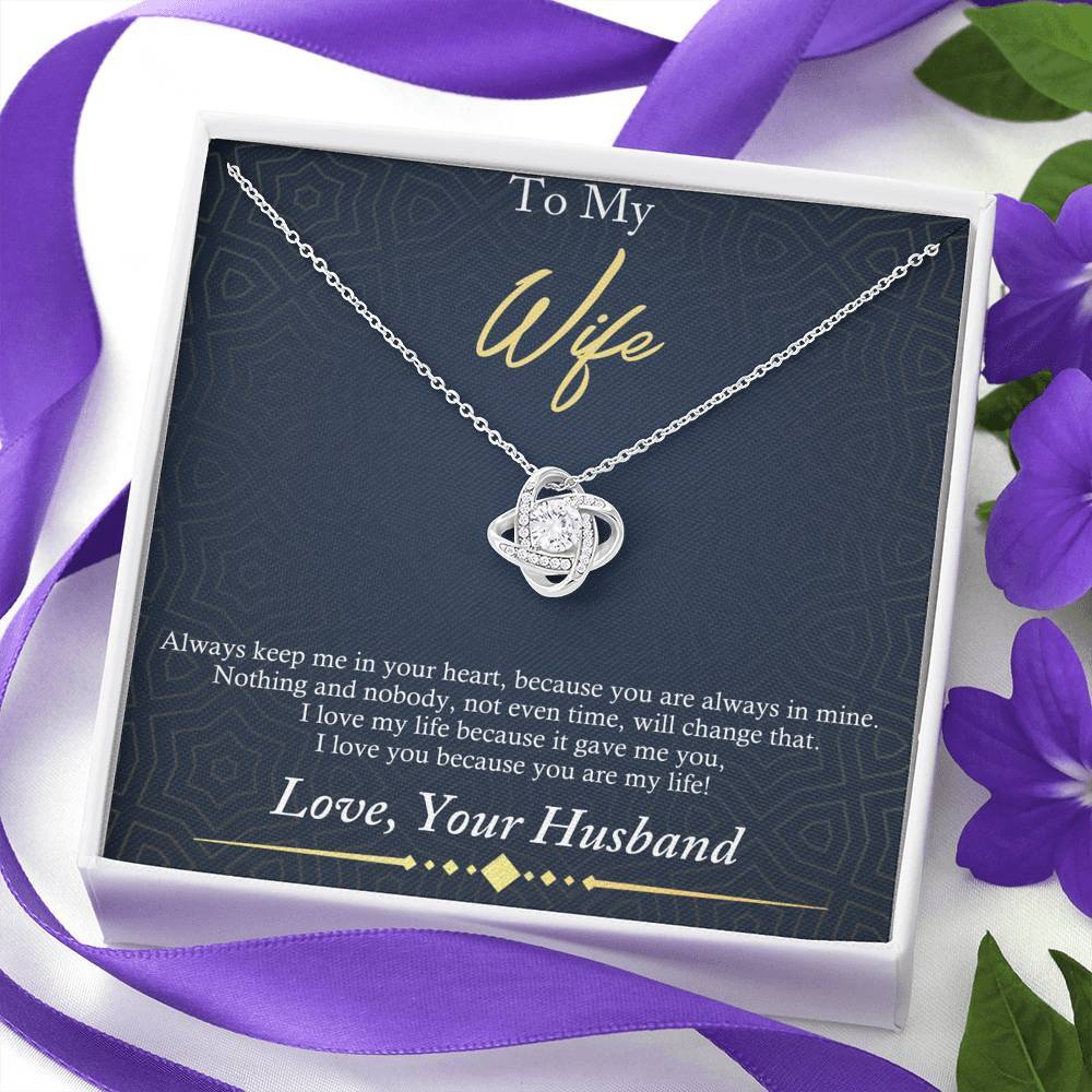 To My Wife - Always Keep Me In Your Heart - Necklace
