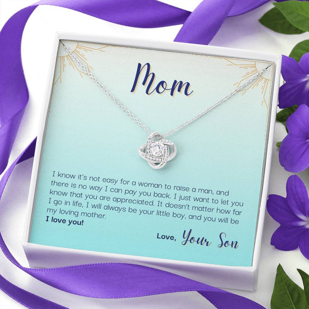 To My Mom - Your Little Boy - Necklace