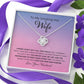 Wife, I Know I Don't Say It, Love Knot Necklace, 10