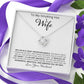 Wife,  We Live in a Crazy Uncertain World, Love Knot Necklace