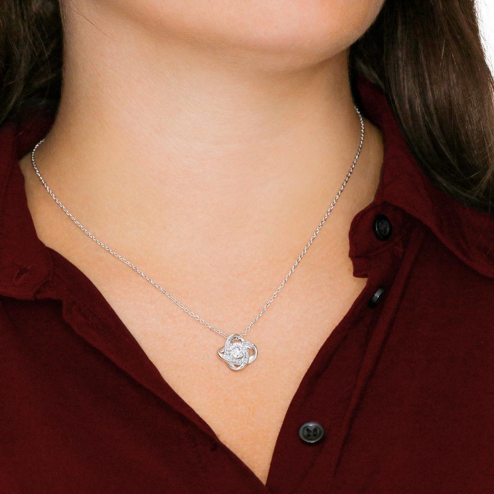 Graduation 2021, To Granddaughter, Love Knot Necklace