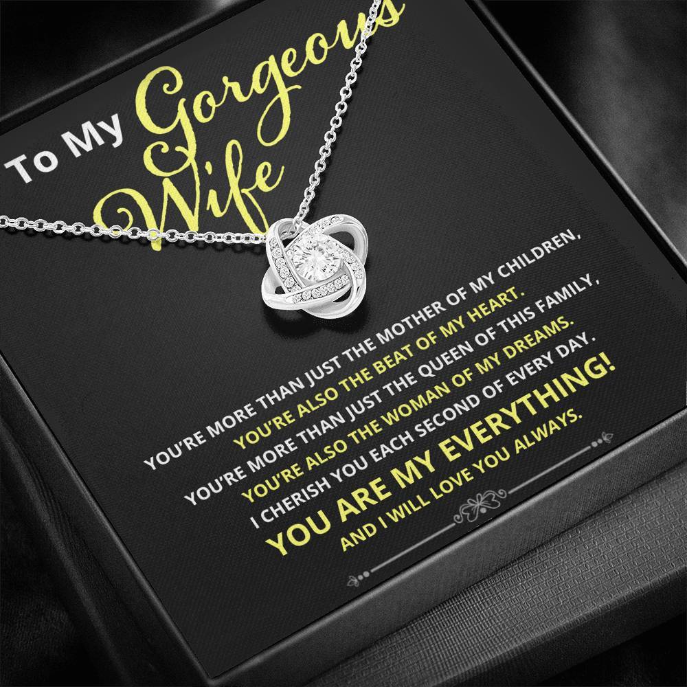 Wife, More Than Just, Love Knot Necklace