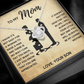 TO MY MOM LITTLE BOY LOVE KNOT NECKLACE GIFT SET