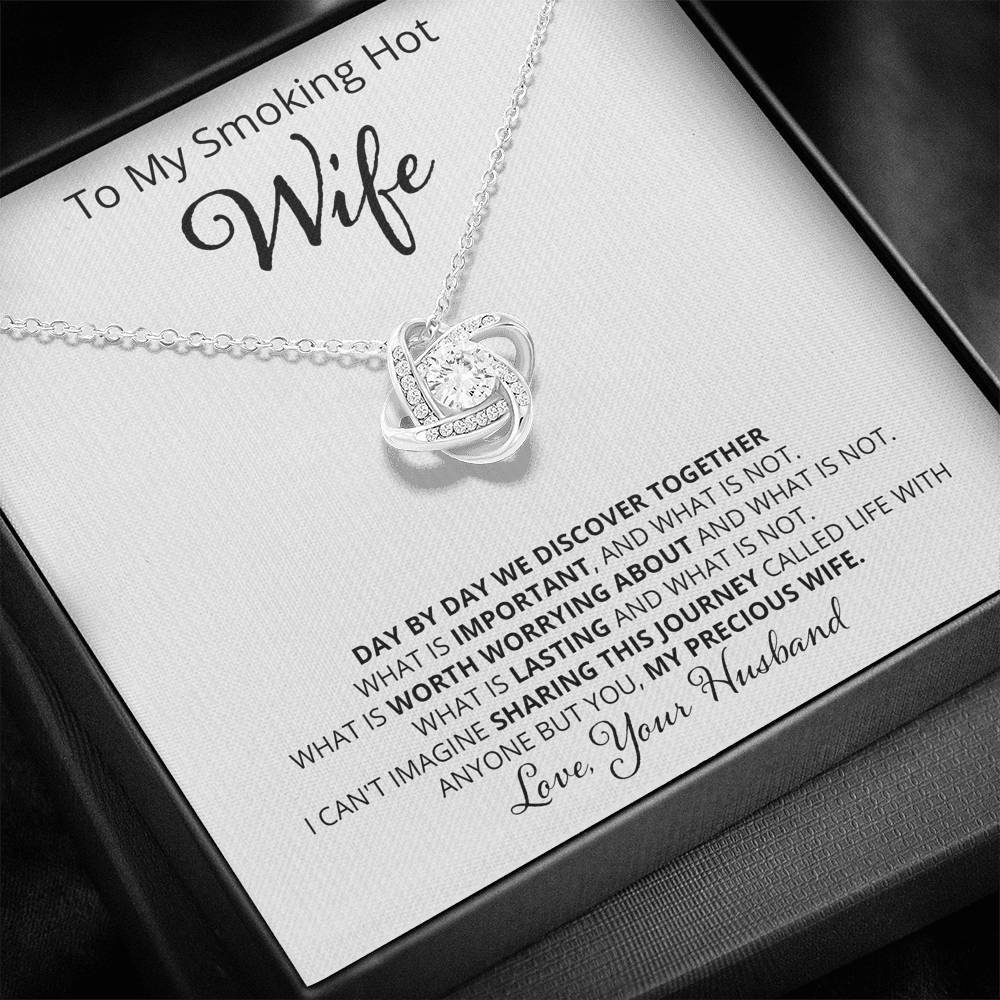 Wife, Day By Day, Love Knot Necklace