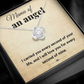 MAMA OF AN ANGEL LOVE KNOT NECKLACE GIFT SET