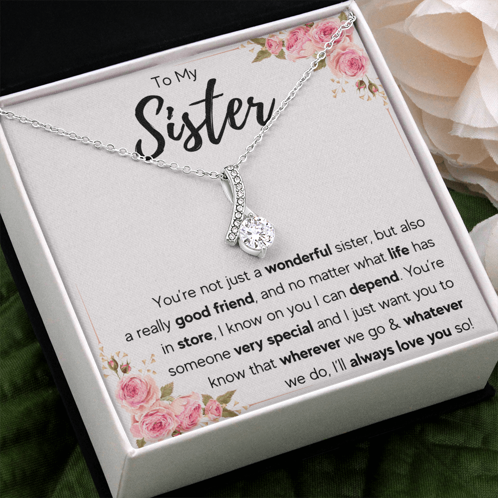 TO MY SISTER LOVE YOU SO ALLURING NECKLACE GIFT SET