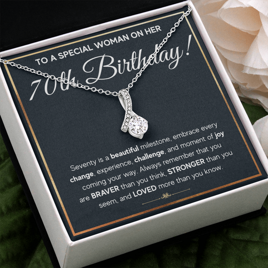 70TH BIRTHDAY MILESTONE ALLURING NECKLACE GIFT SET