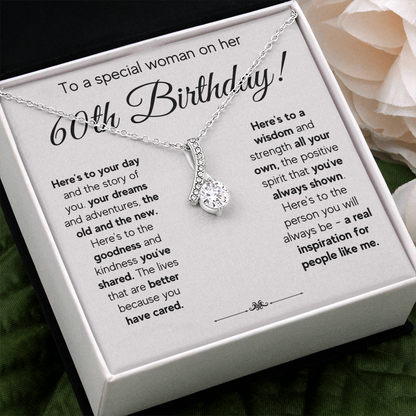 60TH BIRTHDAY WISDOM ALLURING NECKLACE GIFT SET