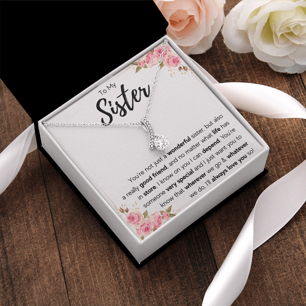 TO MY SISTER LOVE YOU SO ALLURING NECKLACE GIFT SET