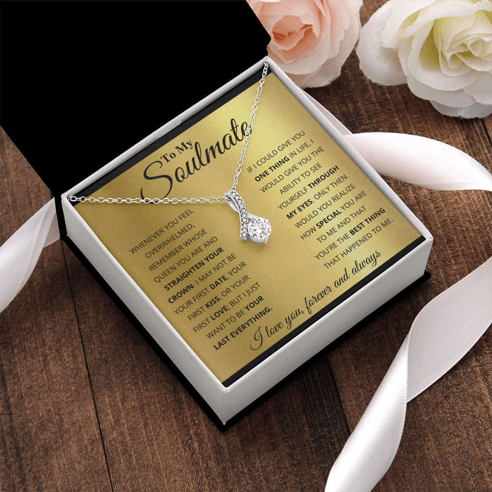 TO MY SOULMATE GOLD ALLURING NECKLACE GIFT SET