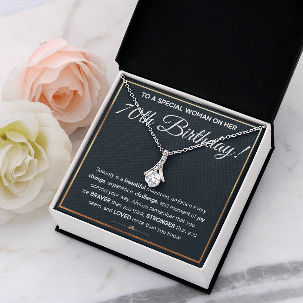 70TH BIRTHDAY MILESTONE ALLURING NECKLACE GIFT SET