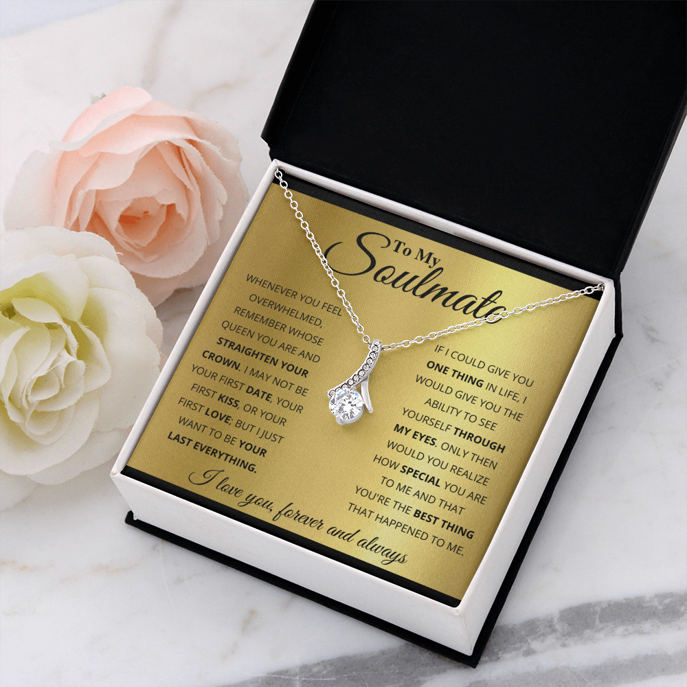 TO MY SOULMATE GOLD ALLURING NECKLACE GIFT SET