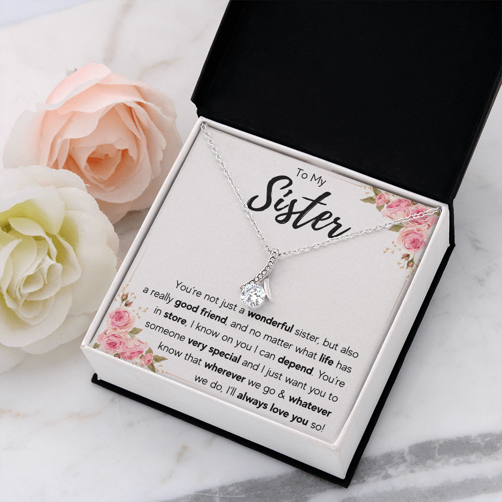 TO MY SISTER LOVE YOU SO ALLURING NECKLACE GIFT SET