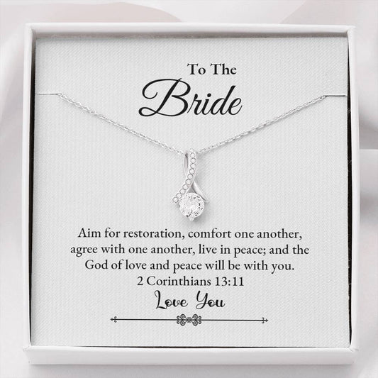 Bride, Aim for Restoration, 2 Corinthians 13:11, Beauty Necklace