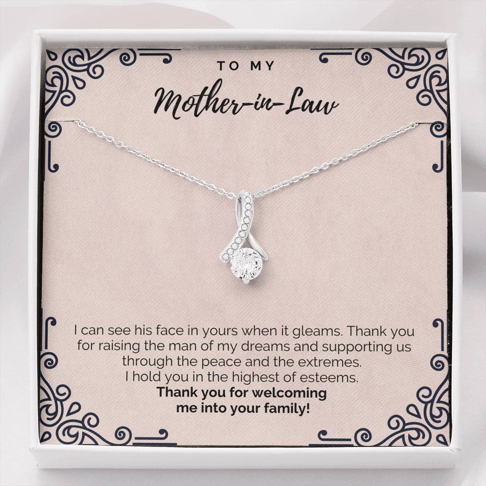 To My Mother-in-Law - Thank You - Necklace