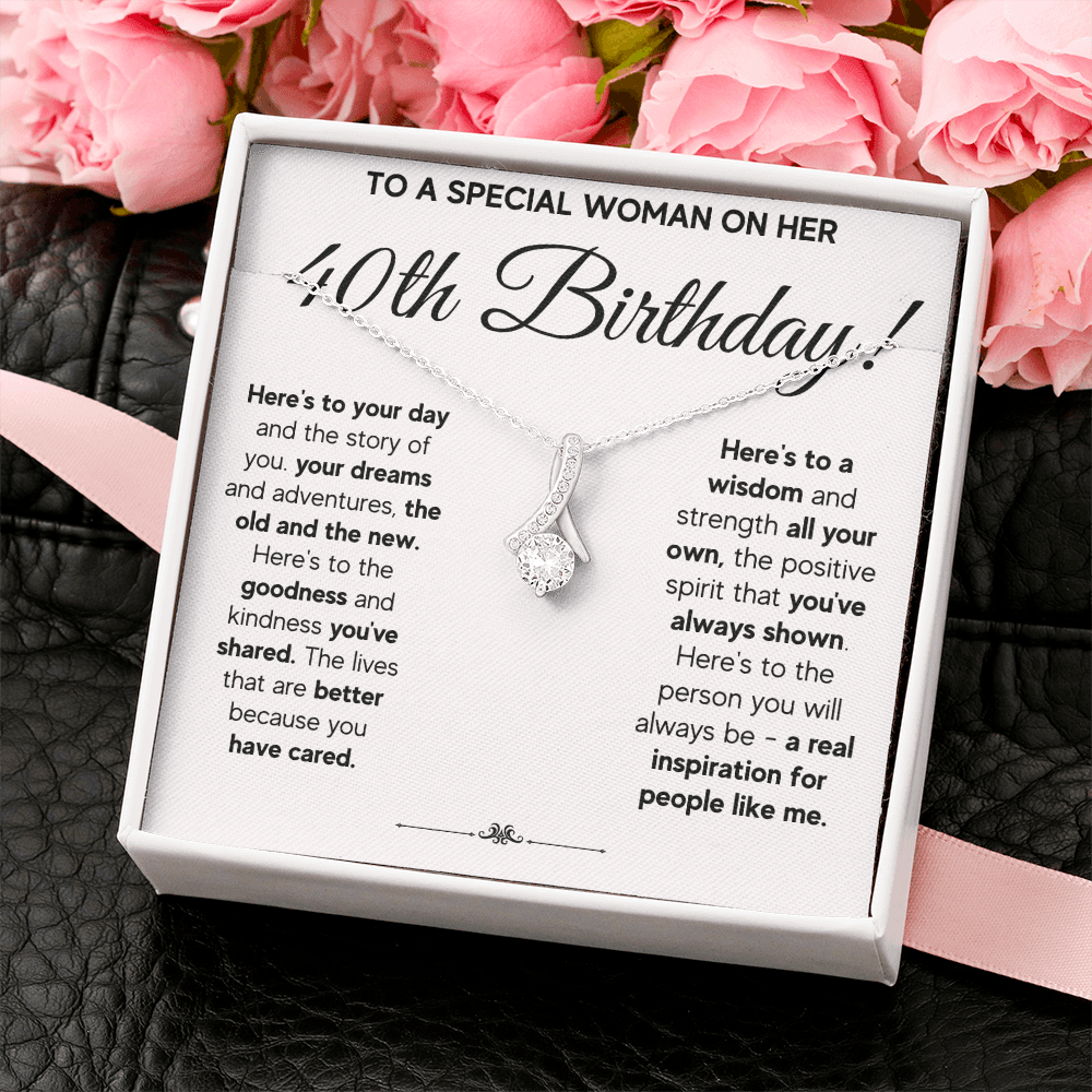 40TH BIRTHDAY WISDOM ALLURING NECKLACE GIFT SET