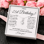 21ST BIRTHDAY RAIN ALLURING NECKLACE GIFT SET