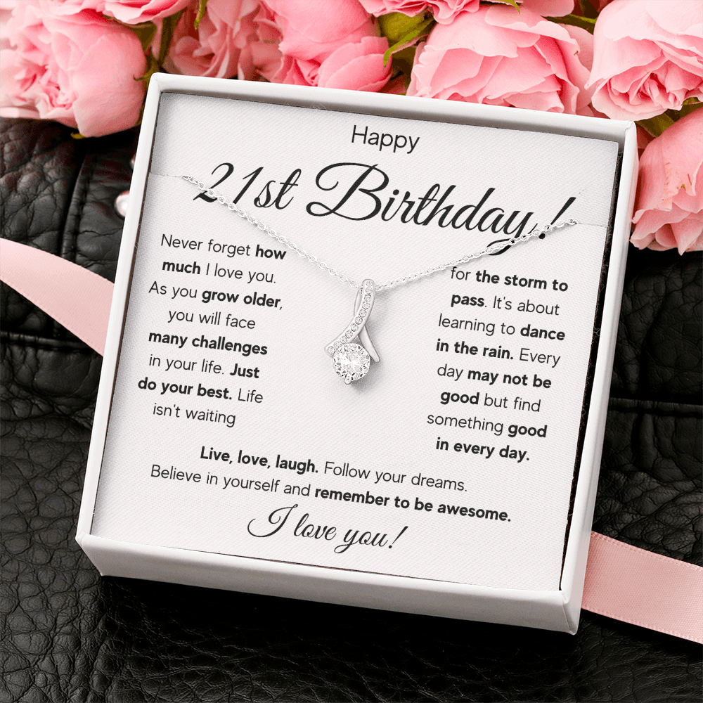 21ST BIRTHDAY RAIN ALLURING NECKLACE GIFT SET