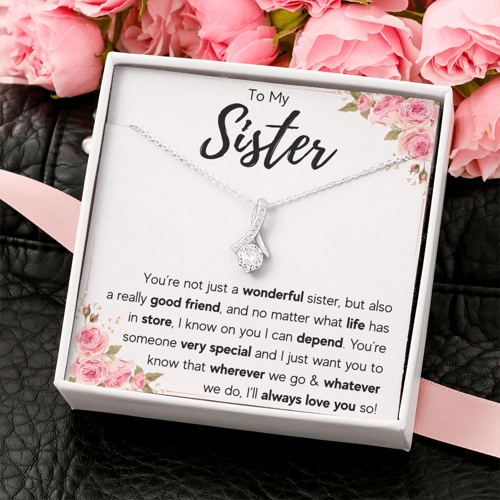 TO MY SISTER LOVE YOU SO ALLURING NECKLACE GIFT SET